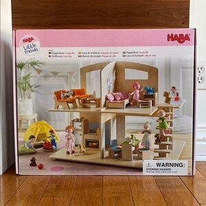 HABA Little Friends Dollhouse with Accessories